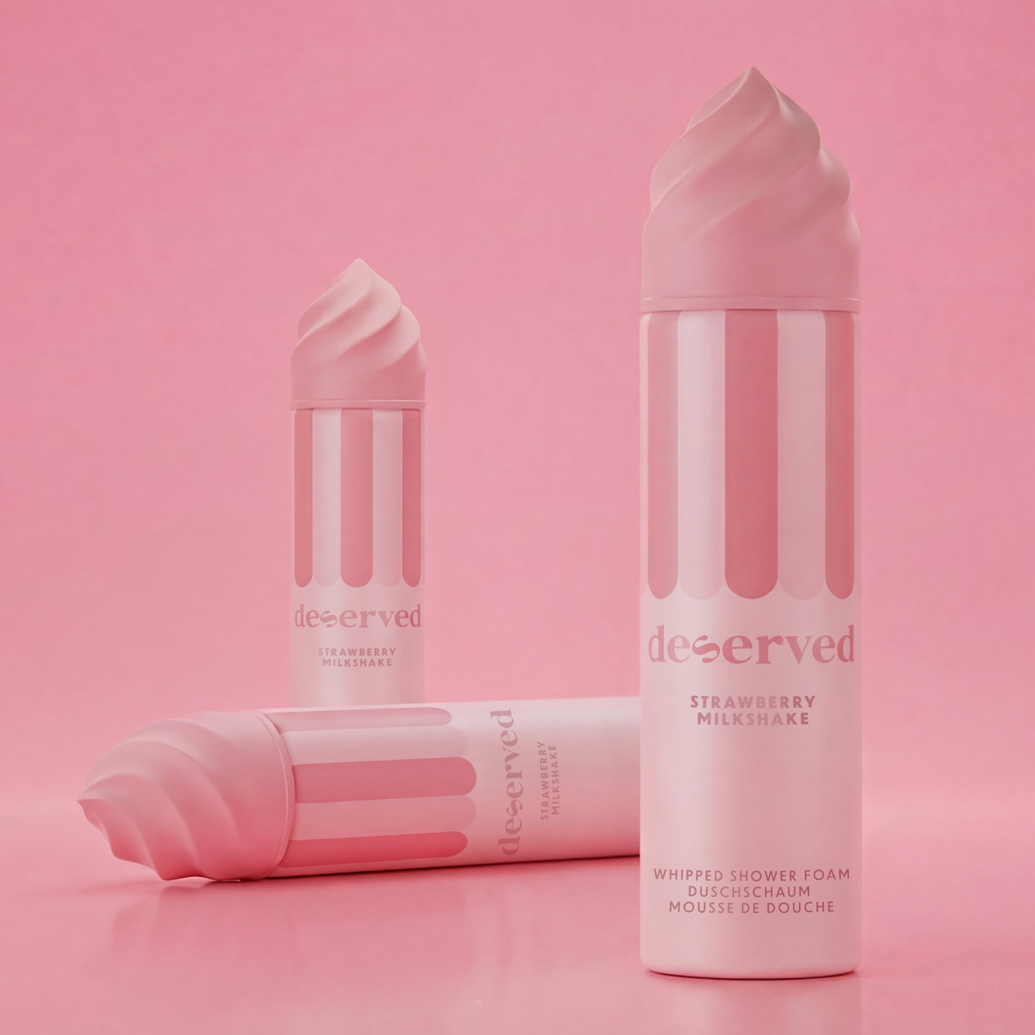 Strawberry Milkshake Whipped Shower Foam